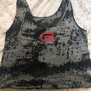Black and Grey CycleBar Cropped Tank